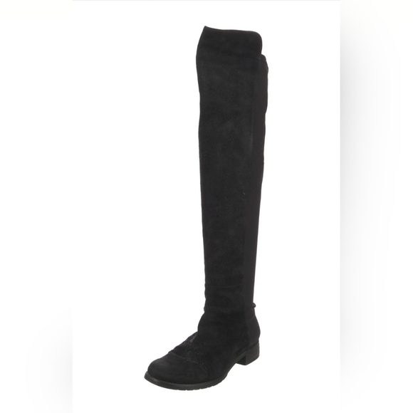 Stuart Weitzman the 5050 boot in black suede 7.5 - Picture 5 of 11
